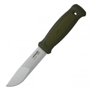 Нож Morakniv Kansbol 12634, универсальный/охотничий, нержавеющая сталь, рукоять-TPE, ножны-пластик, чёрный/зелёный